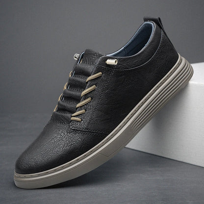 Men’s Leather Casual Oxford Flat Dress Shoes