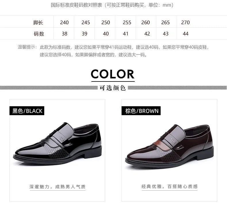 Men’s Luxury Leather Brogue Oxford Dress Shoes