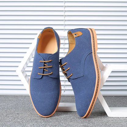 Men’s Suede Leather Oxford Casual Dress Shoes