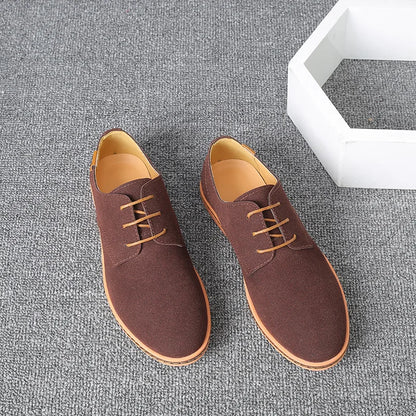 Men’s Suede Leather Oxford Casual Dress Shoes
