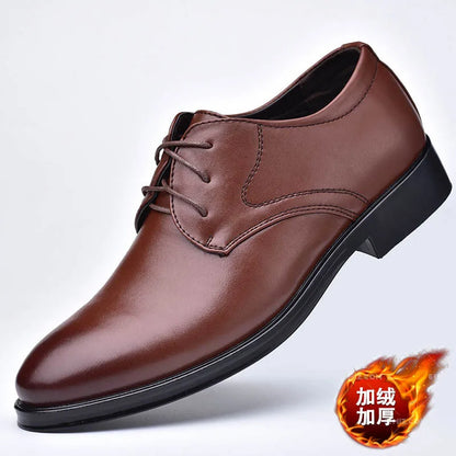 Men’s Large Size Leather Dress Derby Shoes