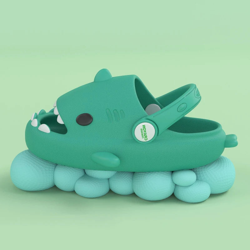 Kids Shark Cartoon Slip-On Sandals