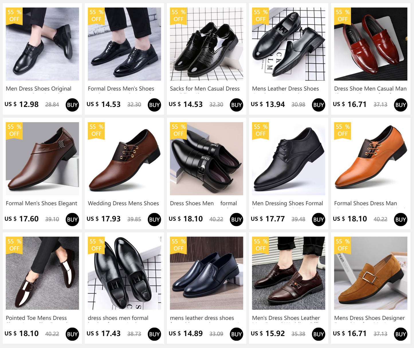 Men’s Leather Designer Formal Loafers Shoes