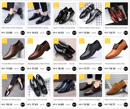 Men’s Leather Designer Formal Loafers Shoes