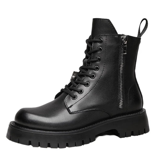 Men’s Leather Winter Ankle Boots Non-Slip