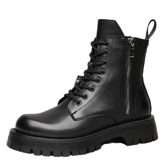 Men’s Leather Winter Ankle Boots Non-Slip