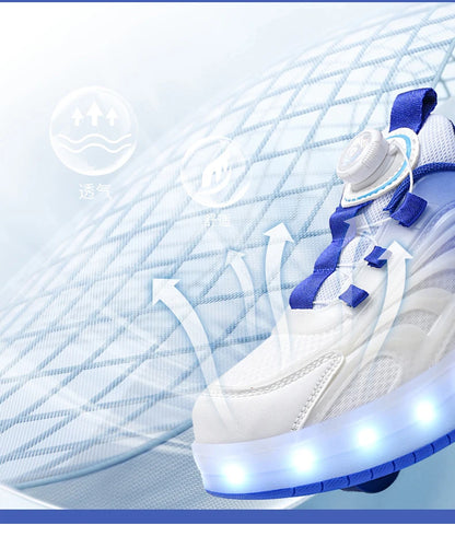 Kids LED Light Roller Skate Sneakers