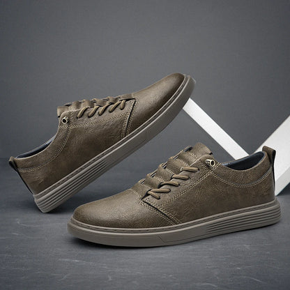 Men’s Leather Casual Oxford Flat Dress Shoes