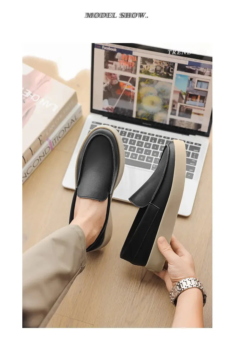 Men Casual Leather Oxford Shoes