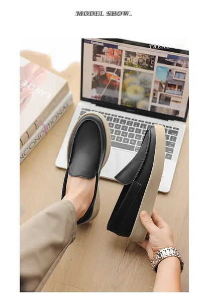 Men Casual Leather Oxford Shoes