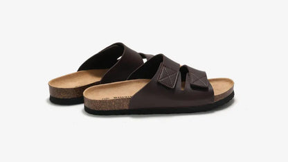 Men’s Cork Footbed Adjustable Strap Sandals