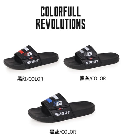 Men’s Lightweight Velcro Strap Summer Slippers