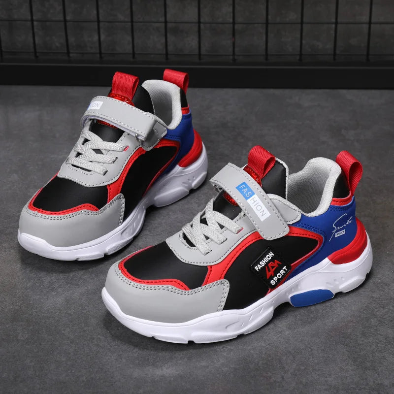 Kids Autumn Winter Leather Sports Shoes