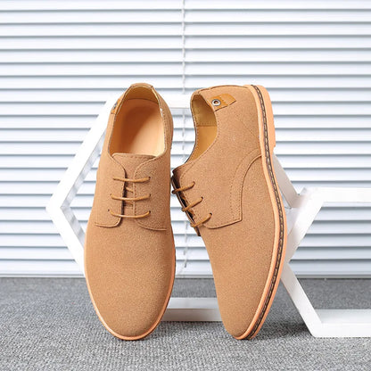 Men’s Suede Leather Oxford Casual Dress Shoes