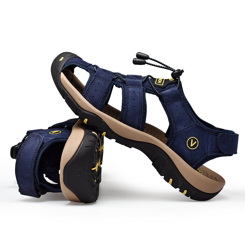 Men’s Genuine Leather Summer Roman Sandals