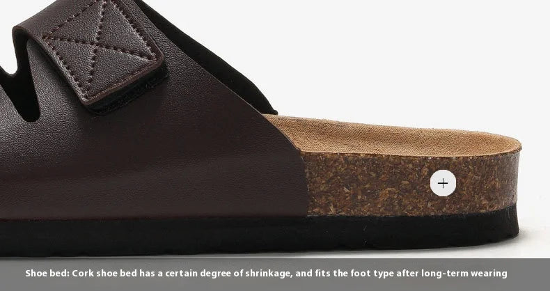 Men’s Cork Footbed Adjustable Strap Sandals