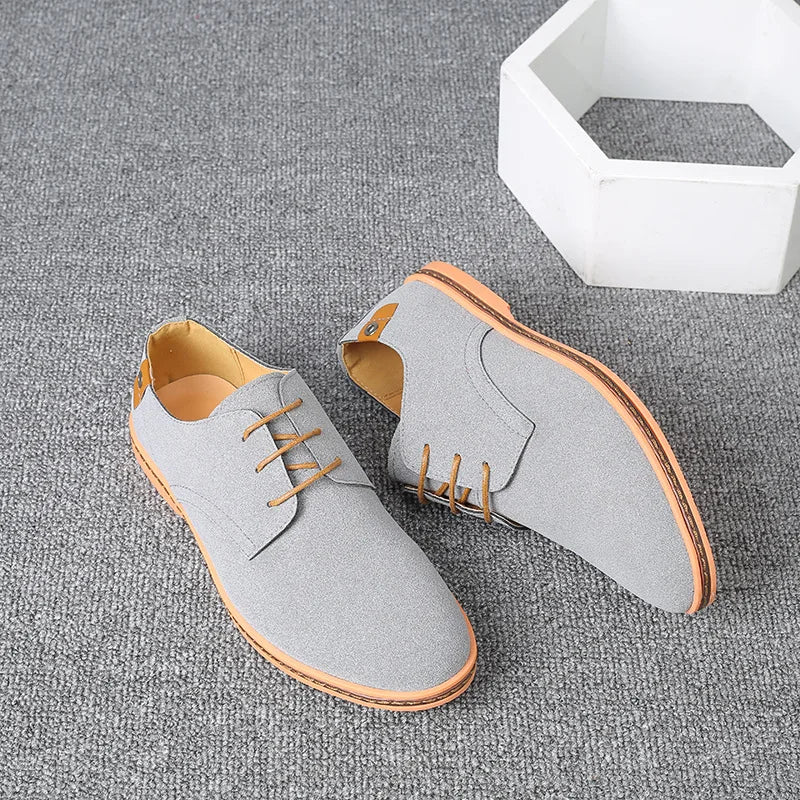 Men’s Suede Leather Oxford Casual Dress Shoes