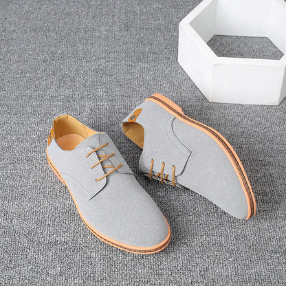 Men’s Suede Leather Oxford Casual Dress Shoes
