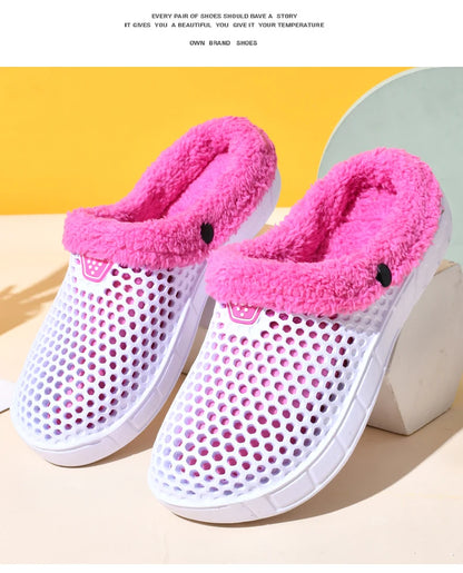 Unisex Winter Cotton Velvet Slippers