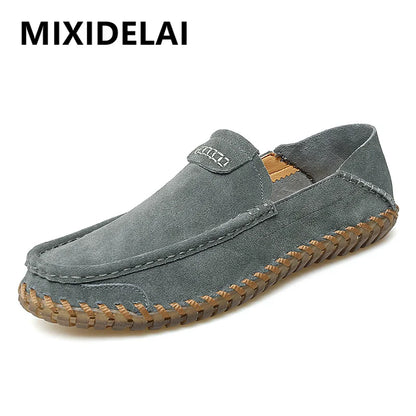 Men’s Large Size Leather Casual Loafers