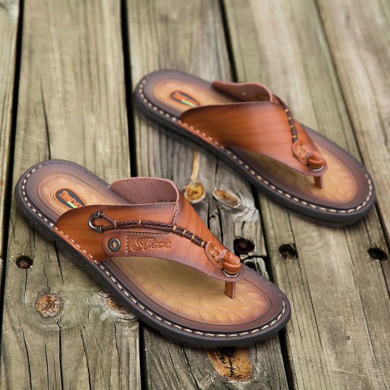 Men Handmade Leather Outdoor Sandals