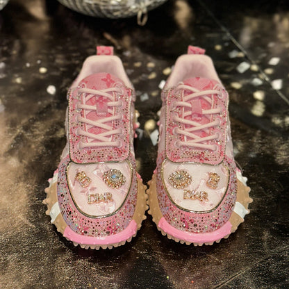 Women’s Luxury Rhinestone Platform Fashion Sneakers