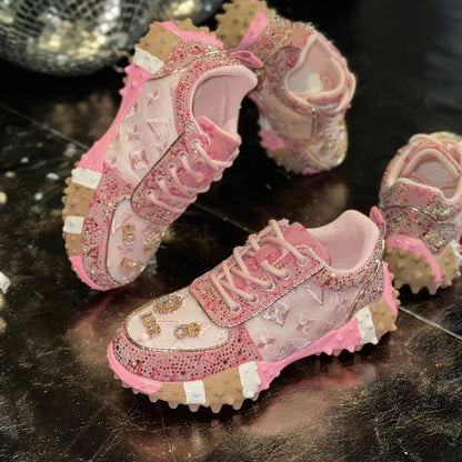 Women’s Luxury Rhinestone Platform Fashion Sneakers