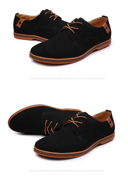 Men Luxury Suede Leather Oxford Shoes