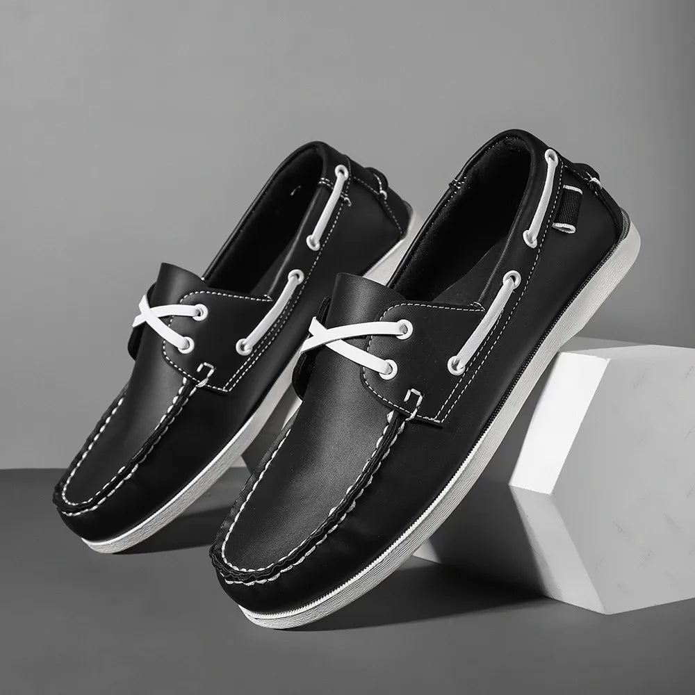 Men’s Slip-On Apron Toe Loafer Shoes