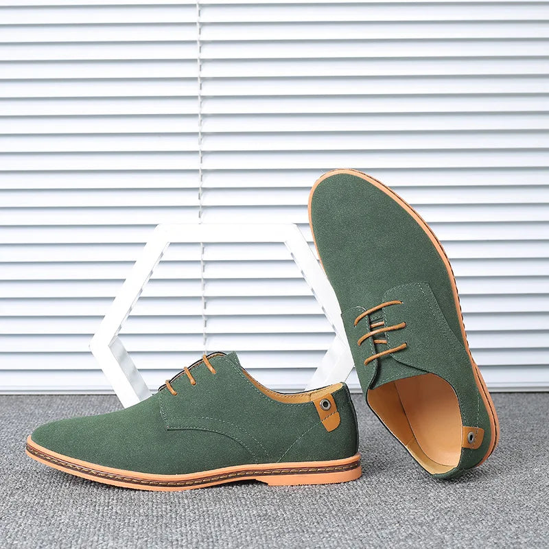 Men’s Suede Leather Oxford Casual Dress Shoes