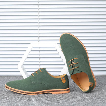 Men’s Suede Leather Oxford Casual Dress Shoes