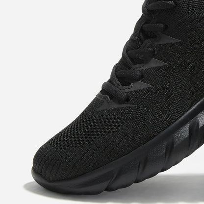 Men’s Lightweight Black Casual Sports Sneakers