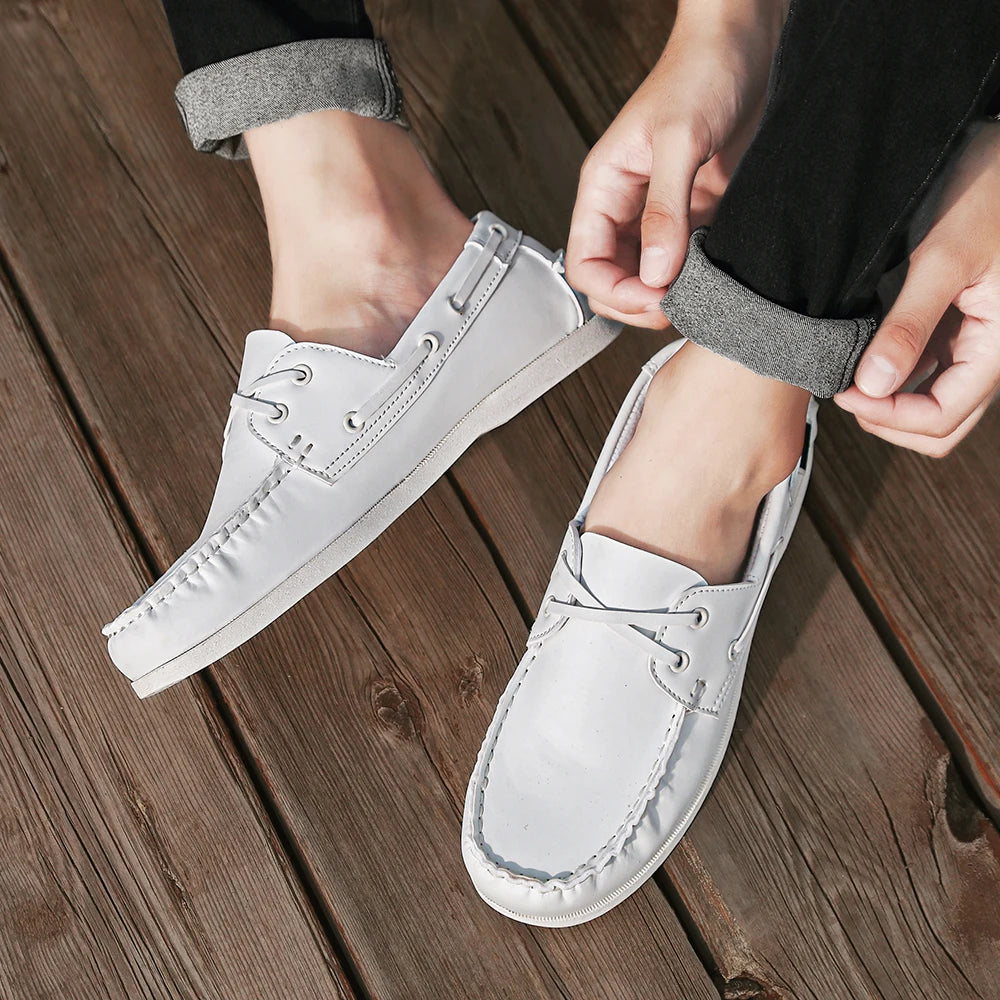 Men’s Slip-On Apron Toe Loafer Shoes