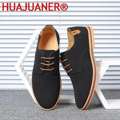 Men’s Suede Leather Oxford Casual Dress Shoes