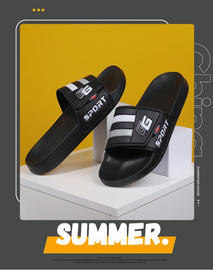 Men’s Lightweight Velcro Strap Summer Slippers