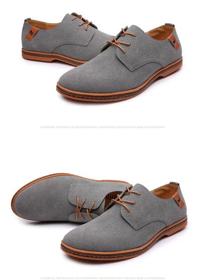 Men Luxury Suede Leather Oxford Shoes