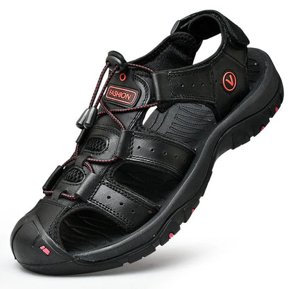 Men’s Genuine Leather Summer Roman Sandals