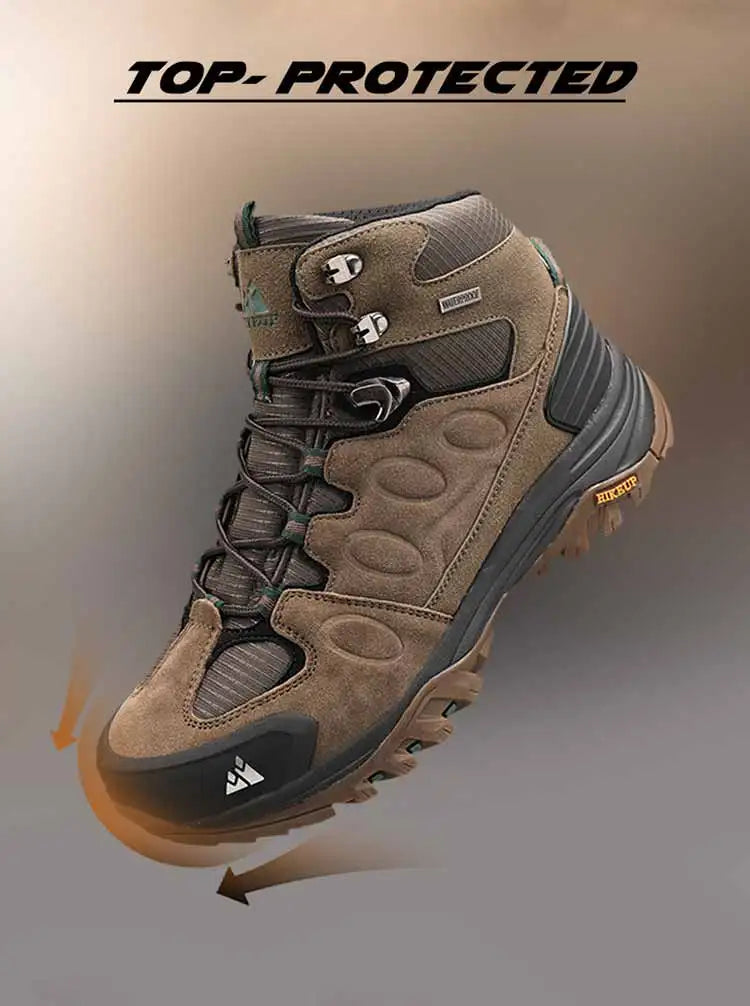 High-Top Men Suede Hiking Boots