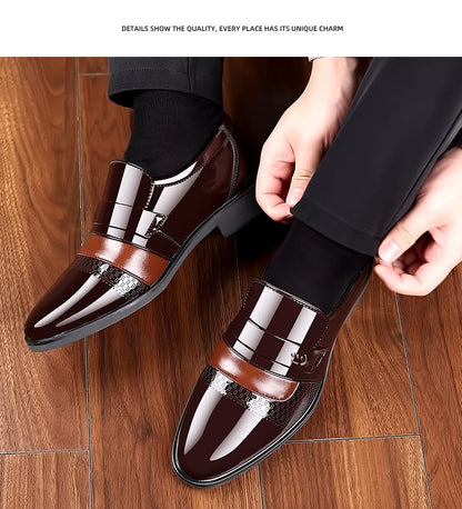 Men’s Luxury Leather Brogue Oxford Dress Shoes