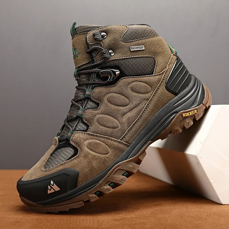 High-Top Men Suede Hiking Boots
