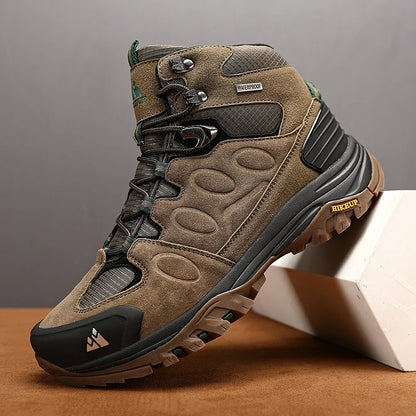High-Top Men Suede Hiking Boots