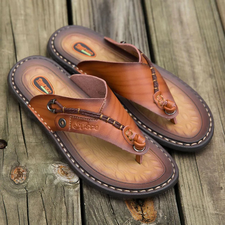 Men Handmade Leather Outdoor Sandals