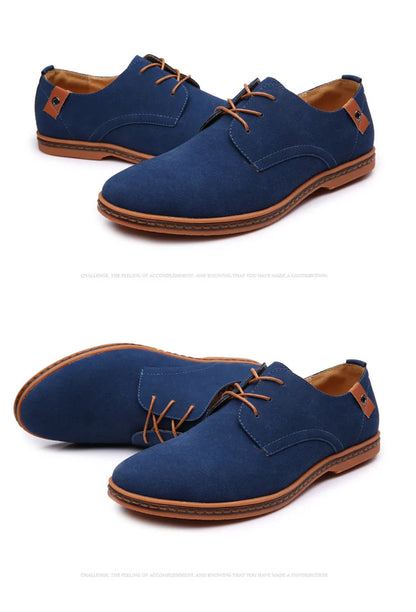 Men Luxury Suede Leather Oxford Shoes