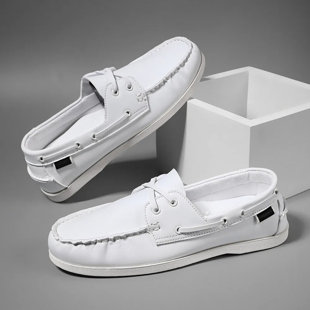 Men’s Slip-On Apron Toe Loafer Shoes