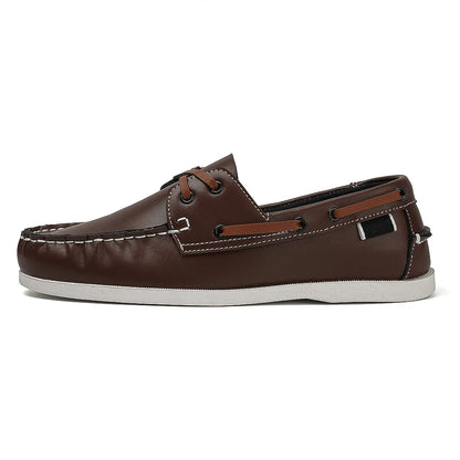 Men’s Slip-On Apron Toe Loafer Shoes