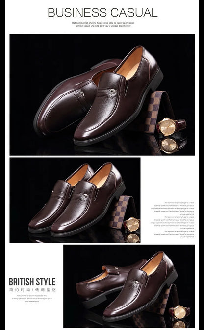 Men’s Leather Luxury Slip-On Dress Loafers