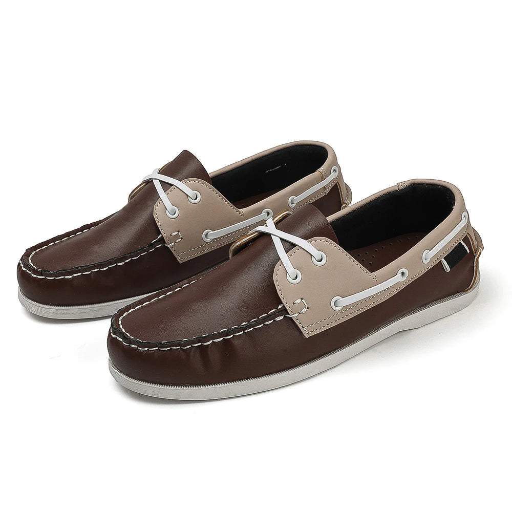 Men’s Slip-On Apron Toe Loafer Shoes