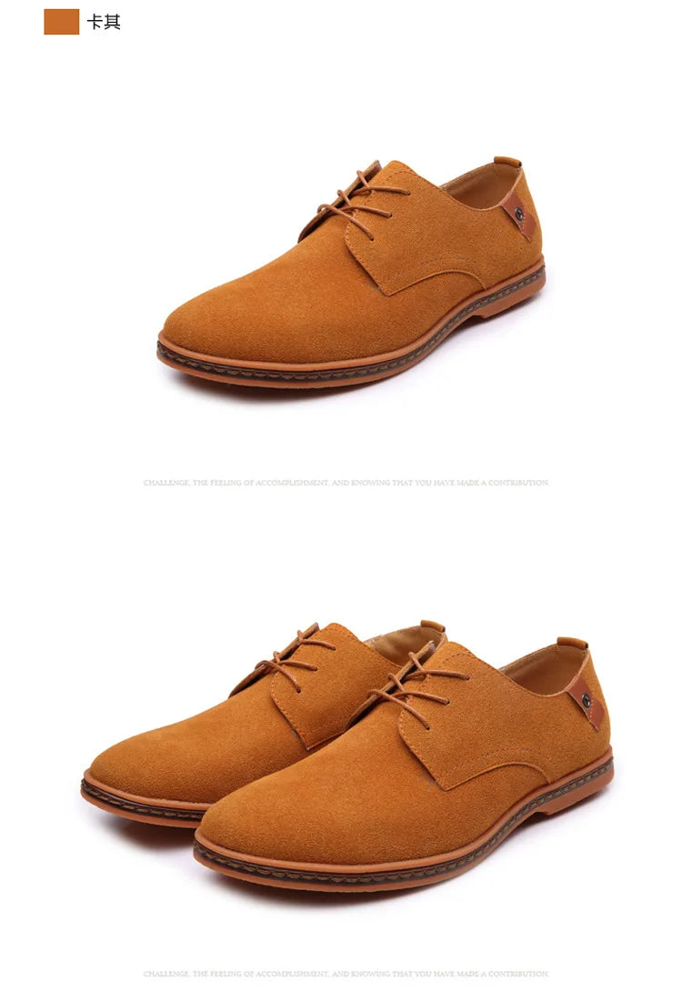 Men Luxury Suede Leather Oxford Shoes