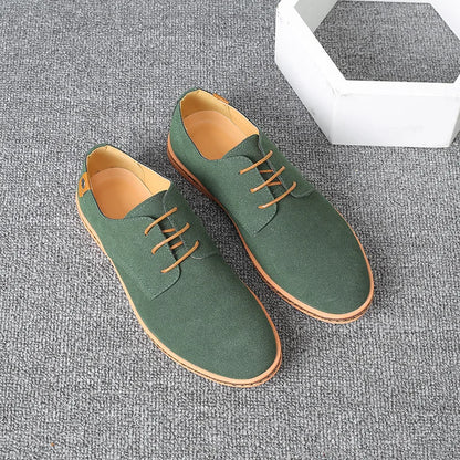 Men’s Suede Leather Oxford Casual Dress Shoes