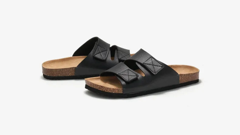 Men’s Cork Footbed Adjustable Strap Sandals